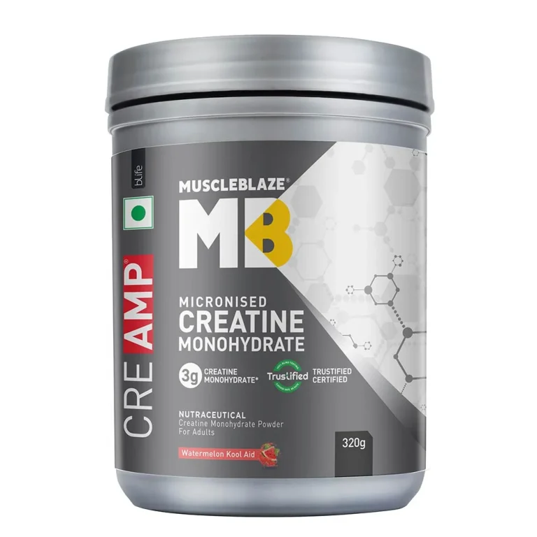 MuscleBlaze Creatine Monohydrate CreAMP, Flavoured creatine 320 g ( FREE DELIVERY )